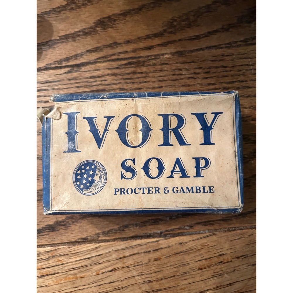 Vintage 1940 Ivory Soap Bar Procter & Gamble Large Size Collectible Advertising